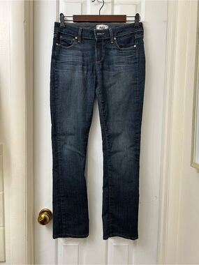 Paige Skyline Straight Women 27 Dk Stretch Jeans( Cigarette Style Jeans)